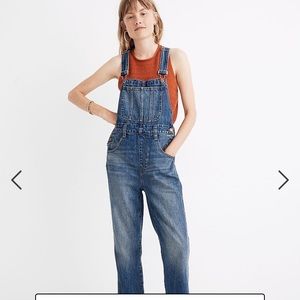 Madewell Straight-Leg Overalls in Elmridge Wash Size Small 27 28